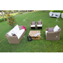 Modernes Synthetisches Poly Rattan Sofa Set Für Outdoor Garten oder Wohnzimmer